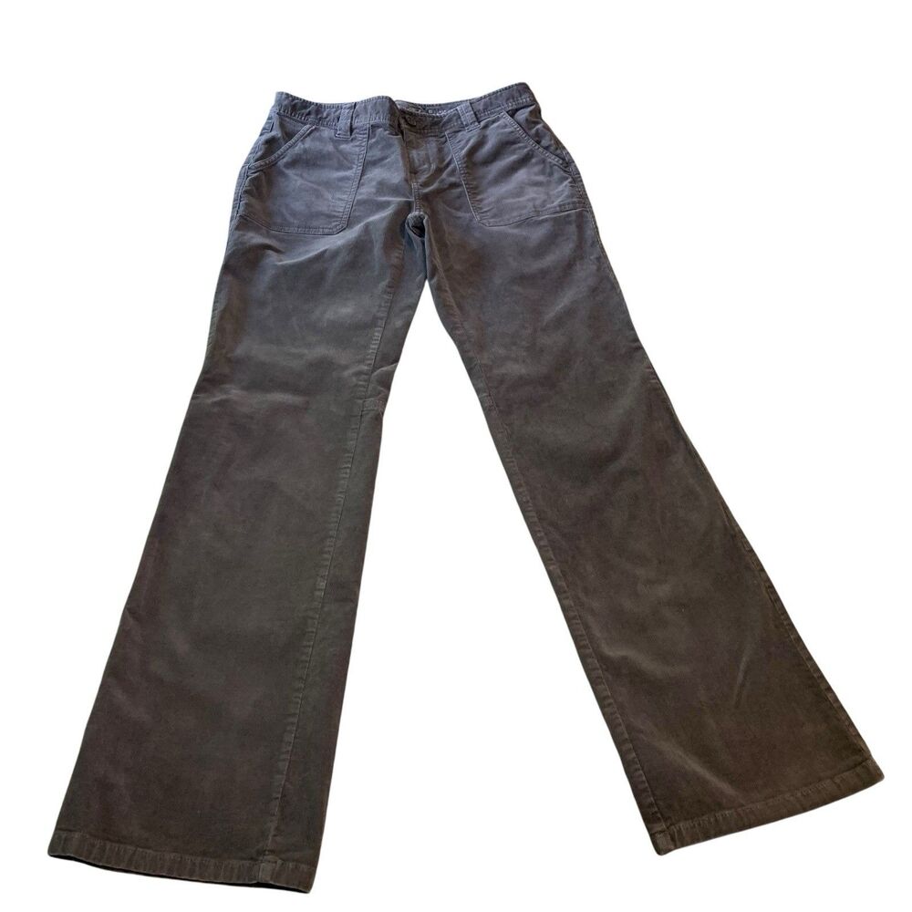 Eddie Bauer Womens Grey Corduroy Bootcut Outdoor Pants 4 Camping Fall Gorpcore